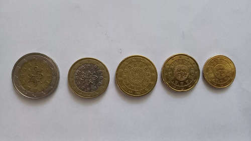 Moneda De Portugal, Euros Y Fracciones, 2002,2009,2019,2020