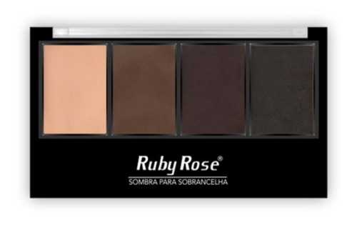 Imagem 3 de 5 de Kit Preenchedor De Sobrancelhas Ruby Rose + Pincel Chanfrado