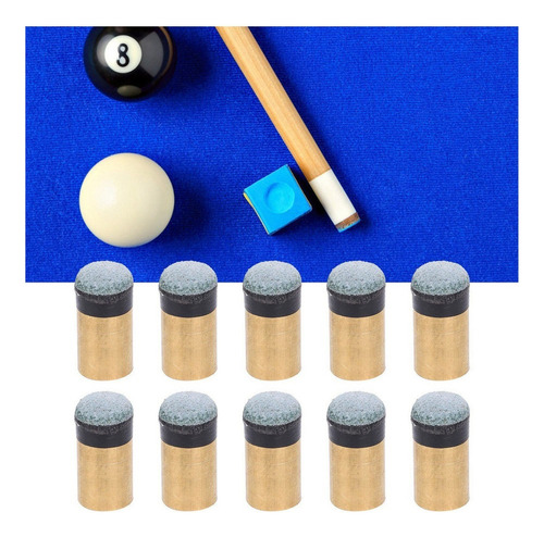 . 10 Piezas Billar Billar Snooker Pool Taco Punta De Repuest