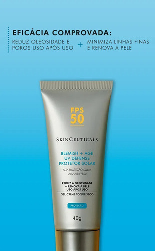 Protetor Solar Skinceuticals Blemish + Age Fp50 40g
