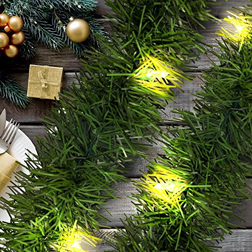 Guirnalda De Navidad Iluminada De 49 Pies 100 Luces De ...