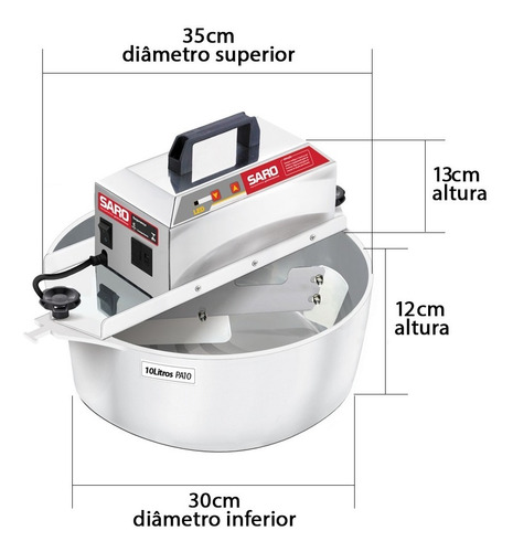Imagem 5 de 6 de Panela Mexer Doce 10 Litros C/ Timer E Variador Velocidade
