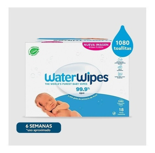 Water Wipes Pack X18 1080 Und - Unidad a $741