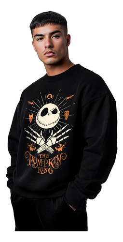 Sudadera The Pumpkin King Pullover Disney Loose Fit