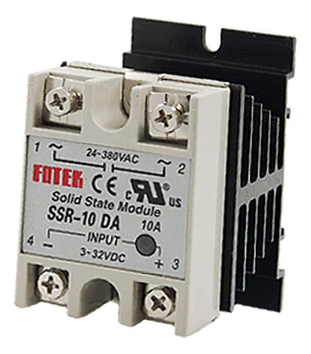 Single Phase Ssr Solid State Relay 10a Dc 3-32v Ac W