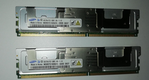 2memorias Para Servidor 4gb C/u Ddr2  2rx4 Pc2-5300f-555-11