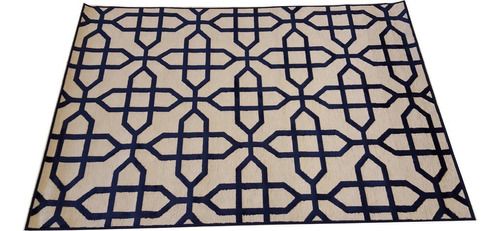 Passadeira Trilho 2,5m Illusion 250x67cm Alto Relevo 04 Azul