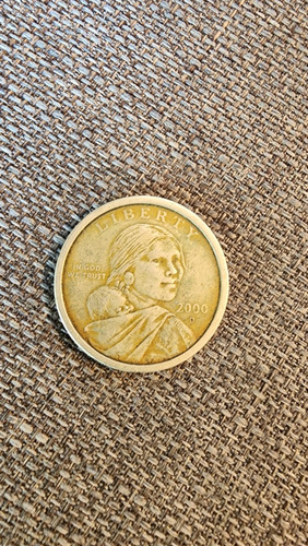 Moneda Sacajawea 2000 D Metal Cobre Con Aleación