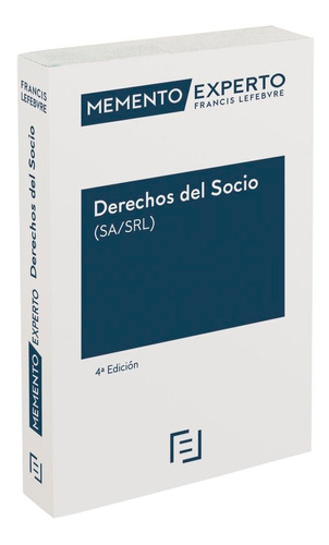 Libro Memento Experto Derechos Del Socio Sa/srl ) 4âª Edi...