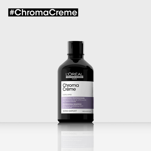 Imagen 2 de 2 de Shampoo L'oréal Professionnel Serie Expert Chroma Crème Matizador En Botella De 300ml Por 1 Unidad
