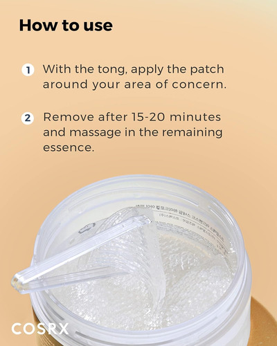 Cosrx Parche Avanzado Para Ojos De Hidrogel De Caracol Todo Tipo De Piel