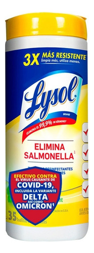 Lysol Toallitas Desinfectantes Multiusos Citrus 35 Wipes