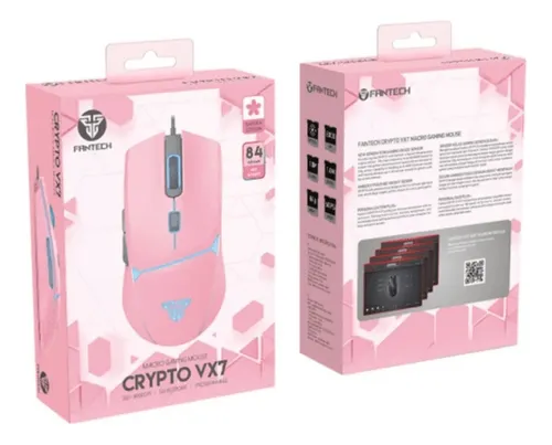 Mouse Crypto Vx7 Sakura Edition - Furyx Color Rosa