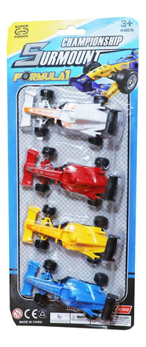 Carros Fórmula 1 F1 Colección Vehiculo Juguete Niños X 4 Pc