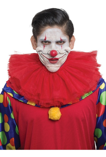 Máscara Bozal Payaso Sonriente Clown Smile Halloween 25769 Color Blanco Diseño Killer Clown Mask
