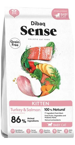 Dibaq Sense Gatitos Salmon Y Pavo 1,5 Kg