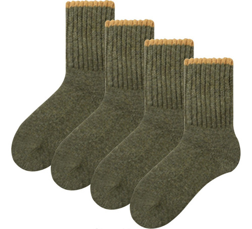 Pack De 4 Calcetines De Lana Merino Mujer Calcetín Para Dama