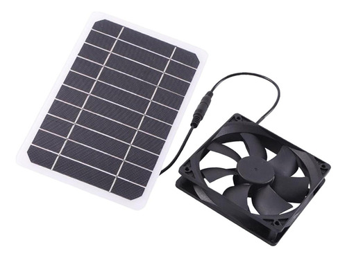 A Kit Ventilador De Painel Solar 5w Exaustor Solar À Prova