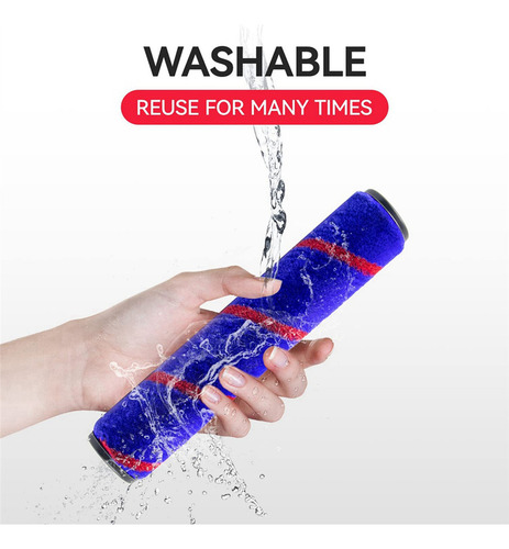 2 Cabezales De Cepillo Cilíndricos Blandos Para Dyson V7, V8
