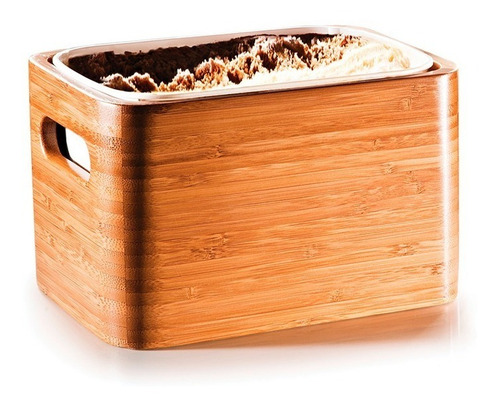 Imagem 3 de 7 de Porta Sorvete 19,5x14,5x12 Cm Bambu Tyft Yoi Cozinha