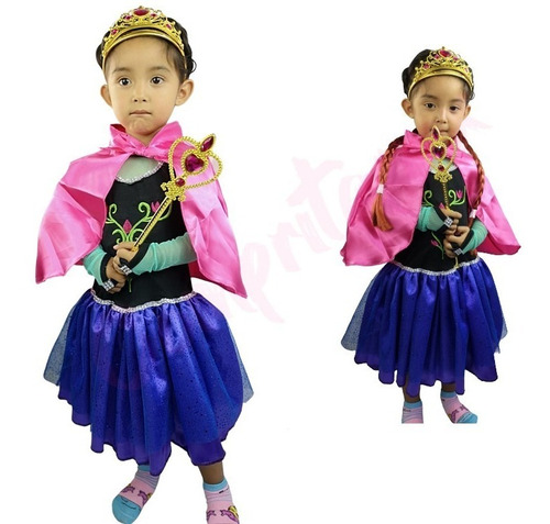 Disfraz Elsa Ana Frozen Niña Princesa Hallowen Envio Gratis