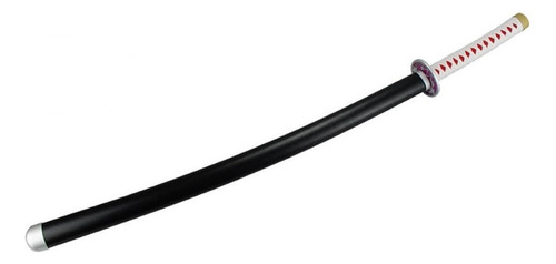Espada decorativa Katana con forma ovalada, hoja rosa, 100 cm