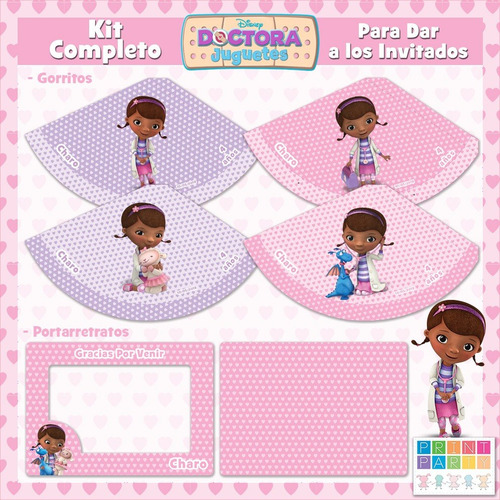 Doctora Juguetes Kit Imprimible Personalizado Con Candy Bar