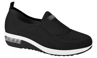 Tênis Modare Ultraconforto Preto Slip On M73