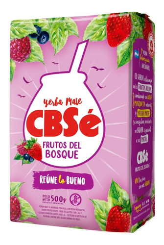 Yerba Mate Cbsé Frutos Del Bosque 500g 