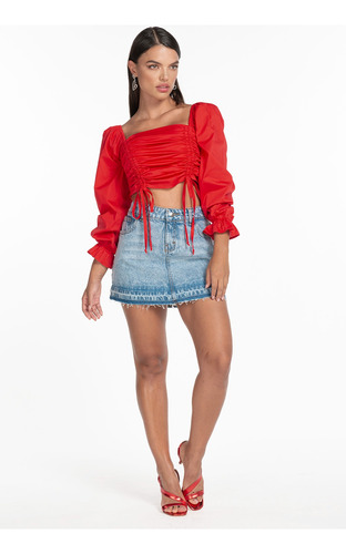 Blusa Manga Larga Dama  Rojo Mundo Terra  155357