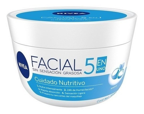 Crema Nivea Facial Cuidado Nutritivo 100ml