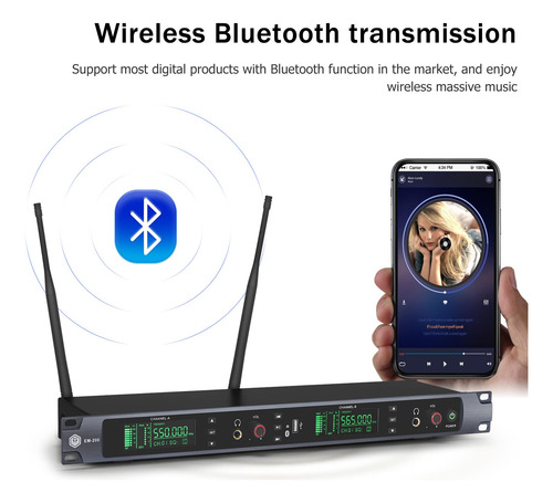 Sistema De Monitorización Inalámbrica W In-mix Em200 Uhf 2