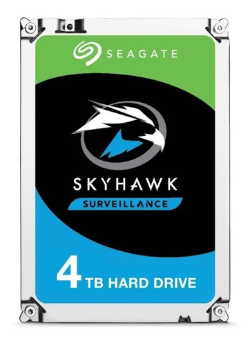 Imagen 1 de 3 de Disco duro interno Seagate SkyHawk ST4000VX007 4TB
