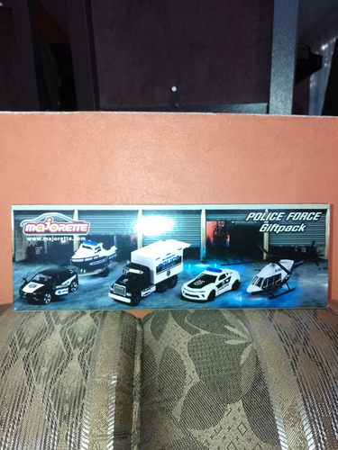 Majorette Set De 5 Vehículos Fuerza De Policía Policía Blanco (Usado)