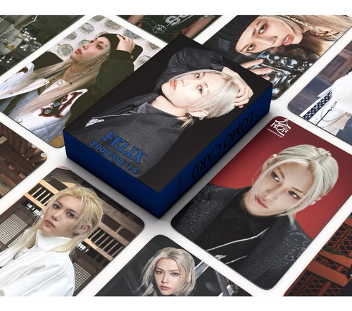 Stray Kids Felix 75 Photocards 10 Adesivos