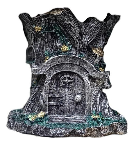 Figura Casa De Arbol Bosque Pequeña Casa Duendes Cabaña