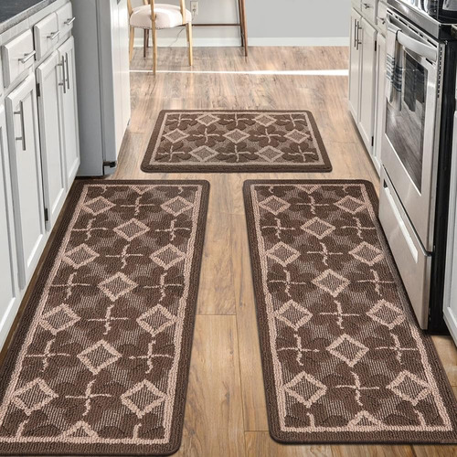 ~? Alfombras De Cocina Sets 3 Pcs Alfombras De Cocina Antide