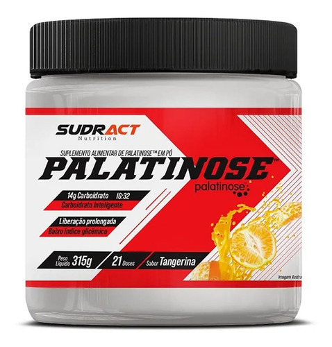 Palatinose 315 g - Sudract - Energía con bajo índice glucémico, sabor a mandarina