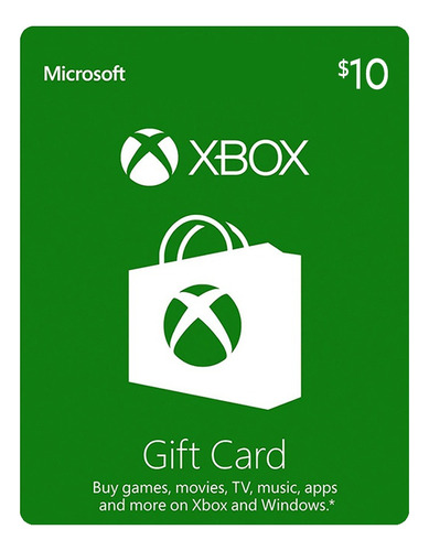Xbox Gift Card $10 | Tarjeta Regalo | Envio Rápido | Usa