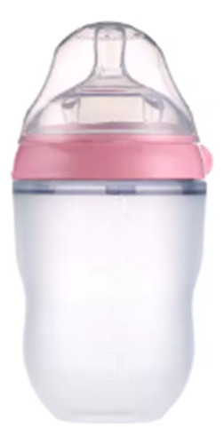 Mamadera Silicona Genérica Rosada 250ml
