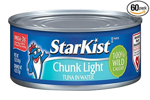 Starkist Tuna Chunk Agua Ligera, 10 Count (paquete De 60)