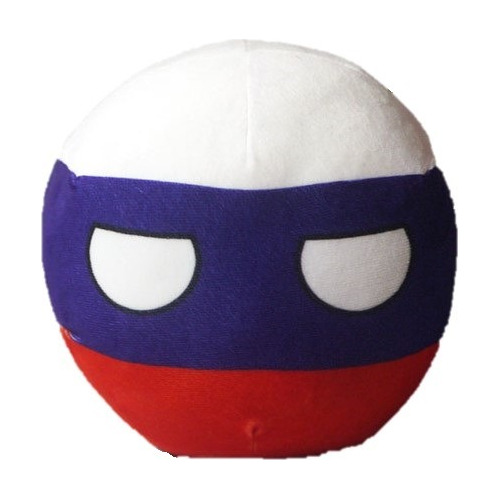 Peluche Rusiabolita Mexicobolita Polandball 20 Cm