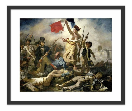 Cuadro La Libertad Guiando Al Puedo Delacroix 54x64 M Y C