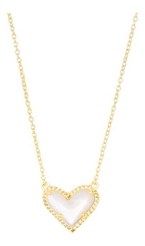 Collar Corto Kendra Scott Ari Heart Dorado