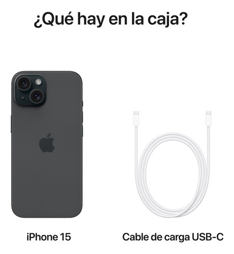 Apple iPhone 15 128 GB Negro - Distribuidor Autorizado