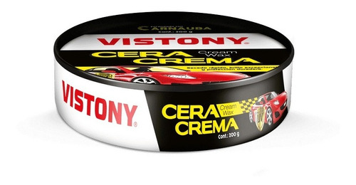 Cera Para Auto En Pasta Vistony 200gr Con Carnauba