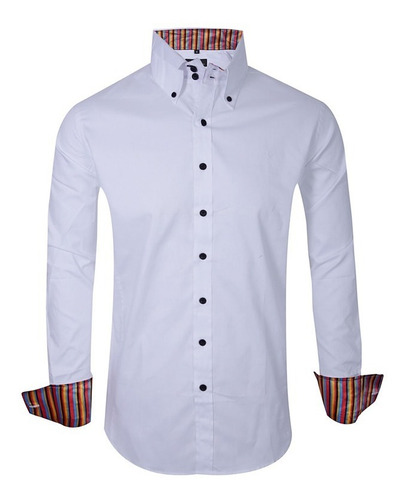 Imagen 1 de 3 de Camisa Entallada Slim Fit Línea Nueva - Quality Import Usa