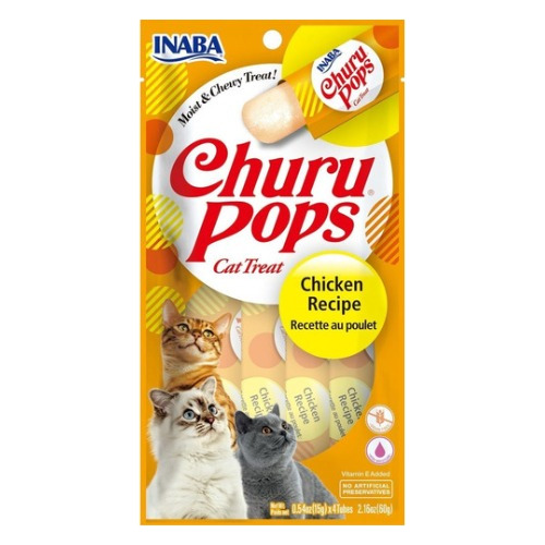 Churu Pops Snacks Sabor Pollo 4 Tubos X 15 G