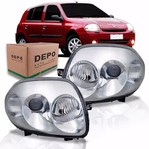 Par Farol Renault Clio 2000 2001 2002 2003 Foco Duplo Depo