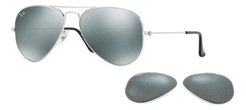 Ray-ban Repuesto Cristal  Rb3025 W3275 Aviador Espejado +